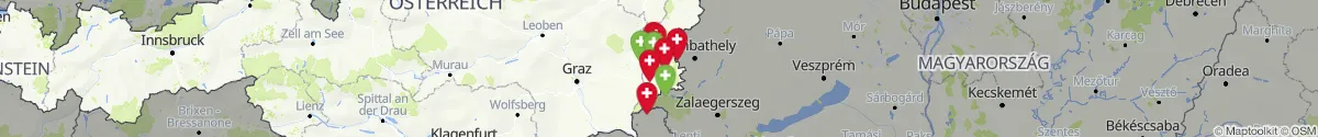 Kartenansicht für Apotheken-Notdienste in der Nähe von Tobaj (Güssing, Burgenland)